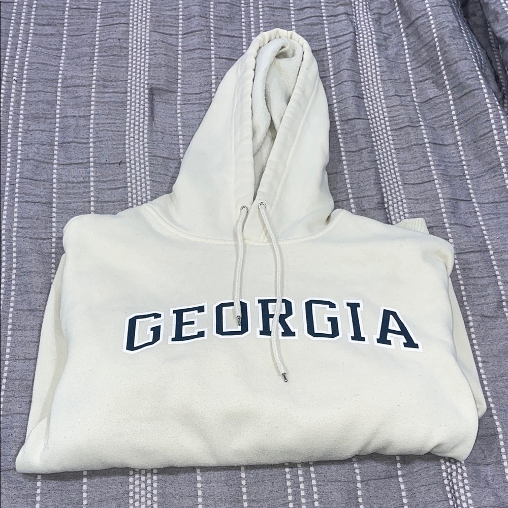 Georgia Collegiate Hoodie - Cream